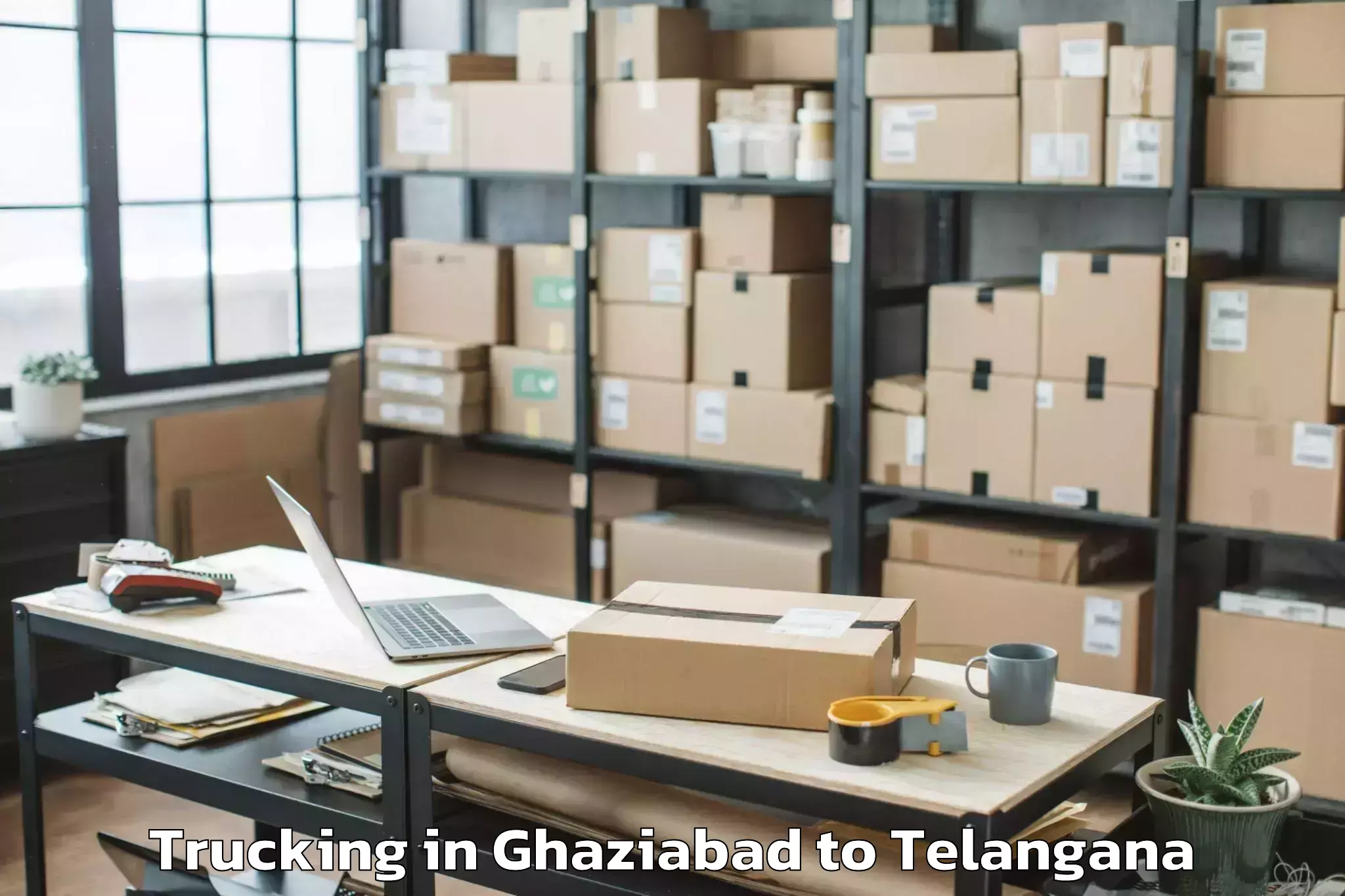 Professional Ghaziabad to Bellampalle Trucking